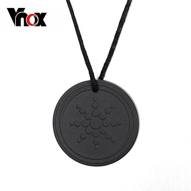 Vnox Quantum Scalar Energy Pendant Necklace for Women Men