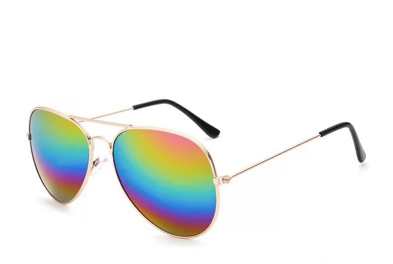 Sunglasses Colorful Toad Glasses Pilot Men And Women Models 3025 Color Film Reflective Sunglasses