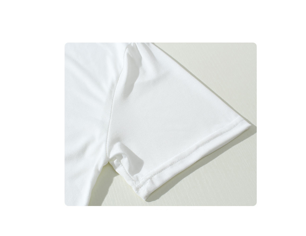 Printed Short Sleeve Round Neck Couple T-shirt