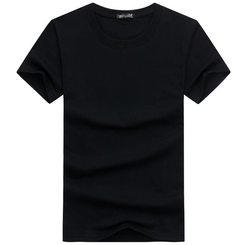 T-shirt Net Version No Pattern Plus-sized Plus Size Youth Male Half Sleeve