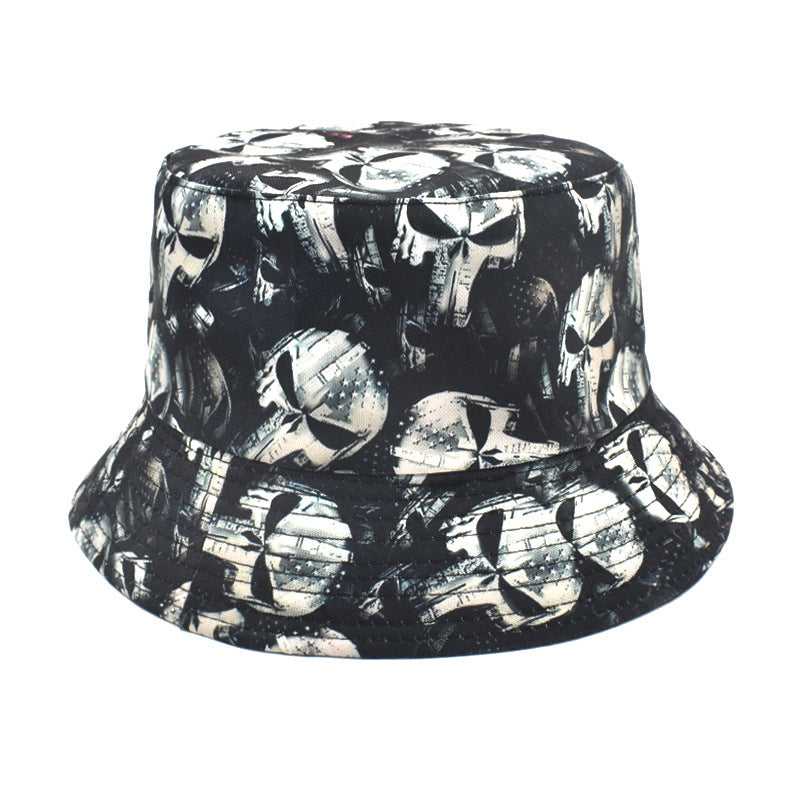 Women's Fashion Outdoor Skull Pattern Printed Hat